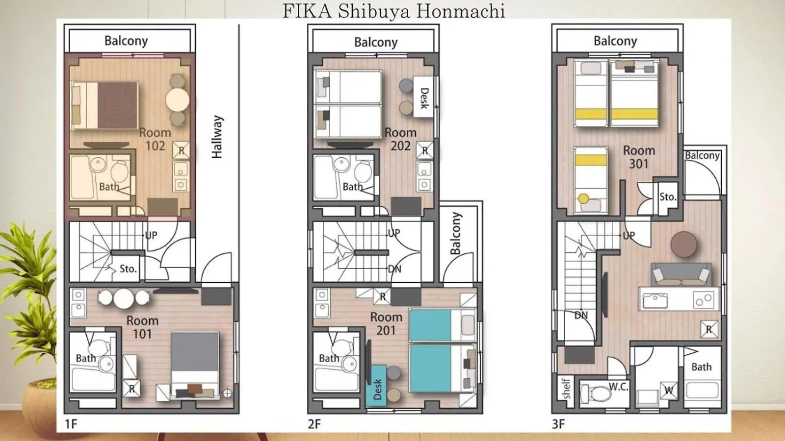 도쿄 Fika Shibuya Honmachi 102 아파트 일본